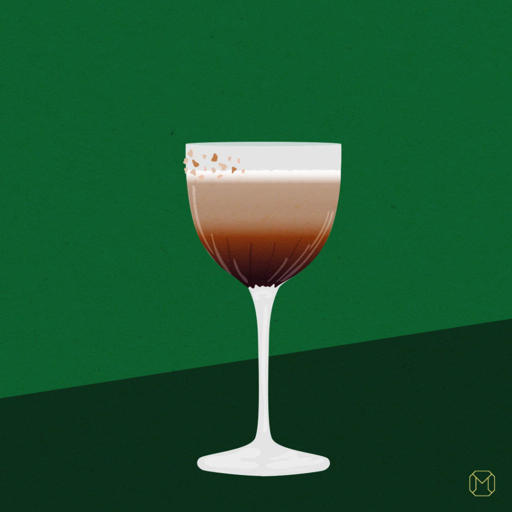 Martingale Nuts'presso cocktail recipe Illustration