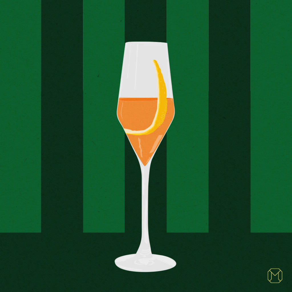 Double Down cocktail Martingale Cognac Illustration